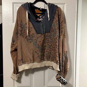 Free people cropped hoodie